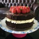 Belgian Chocolate Cake, Layered with Swiss Meringue Buttercream 