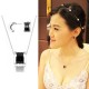 Kelvin Gems Black Fleur Pendant Necklace