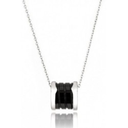 Kelvin Gems Black Fleur Pendant Necklace