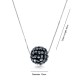 Kelvin Gems Glam Big Diva Ball Pendant Necklace m/w SWAROVSKI Elements (2 Colors)