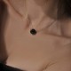 Kelvin Gems Glam Small Black Diva Ball Pendant Necklace m/w SWAROVSKI Elements