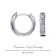 Kelvin Gems Premium Loop Earrings m/w SWAROVSKI Zirconia