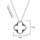 Kelvin Gems Premium Flower Pendant Necklace m/w SWAROVSKI Zirconia