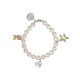 Lenna Charm Pearl Bracelet Gift Set Crafted by Angie (Complimentary Additional Chain Bracelet)