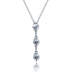 Kelvin Gems Premium Past Present Future Pendant Necklace