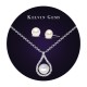 Kelvin Gems Classic Premium Abella Fresh Water Pearl Gift Set m/w SWAROVSKI Zirconia