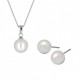 Lydia Shell Pearl Earrings & Necklace Gift Set Crafted by Angie