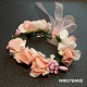 Floral Foam Wreath Headband with Corsage Set (WR-6)