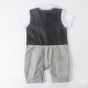 Baby Formal One Piece With Lace Ribbo Romper