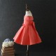 Chic and Luxury Crafted Patchwork Dress Orange 3-10y