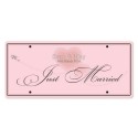 Just Married Personalized Printed Car Plate - Love Route