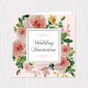 Blooming Floral Folded Cards - 100 pcs (3 Colors)
