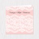 Pastel Lace Folded Cards - 100 pcs (3 Colors)