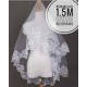  Bridal Wedding Veil with Lace Hem Wedding Accessories