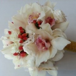 Summerpots Bridal Bouquet - Cherry White