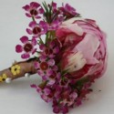 Summerpots Bridal Corsage & Boutonniere - Poppy Pink