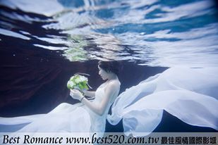 水中拍婚紗超浪漫@ 台东，台湾