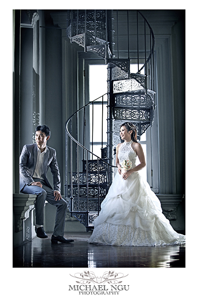 Lick Hock + Hui Wen & Staircases  ~ Wedding Photo Shoot