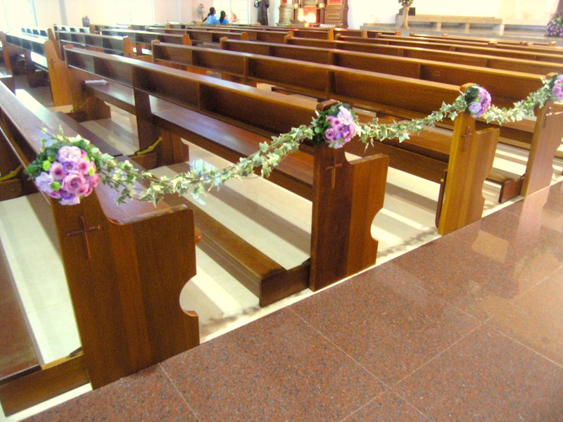 Church Wedding Decorations -Flower Arrangements