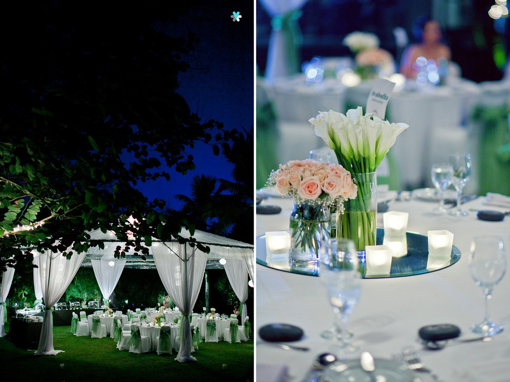 Wedding reception in the Garden @ Bali