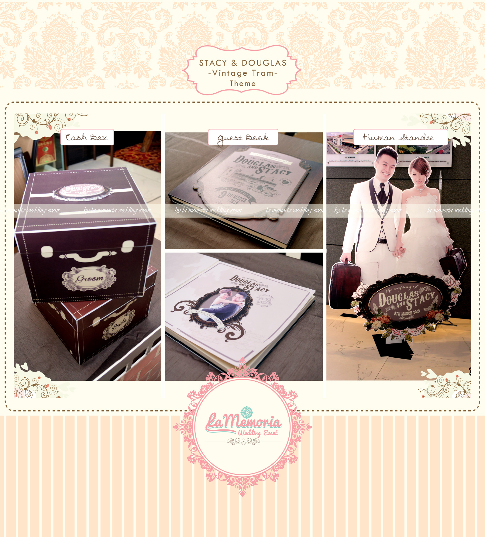 Theme: Vintage Train-Guestbook, Giant Standee & Cash Box