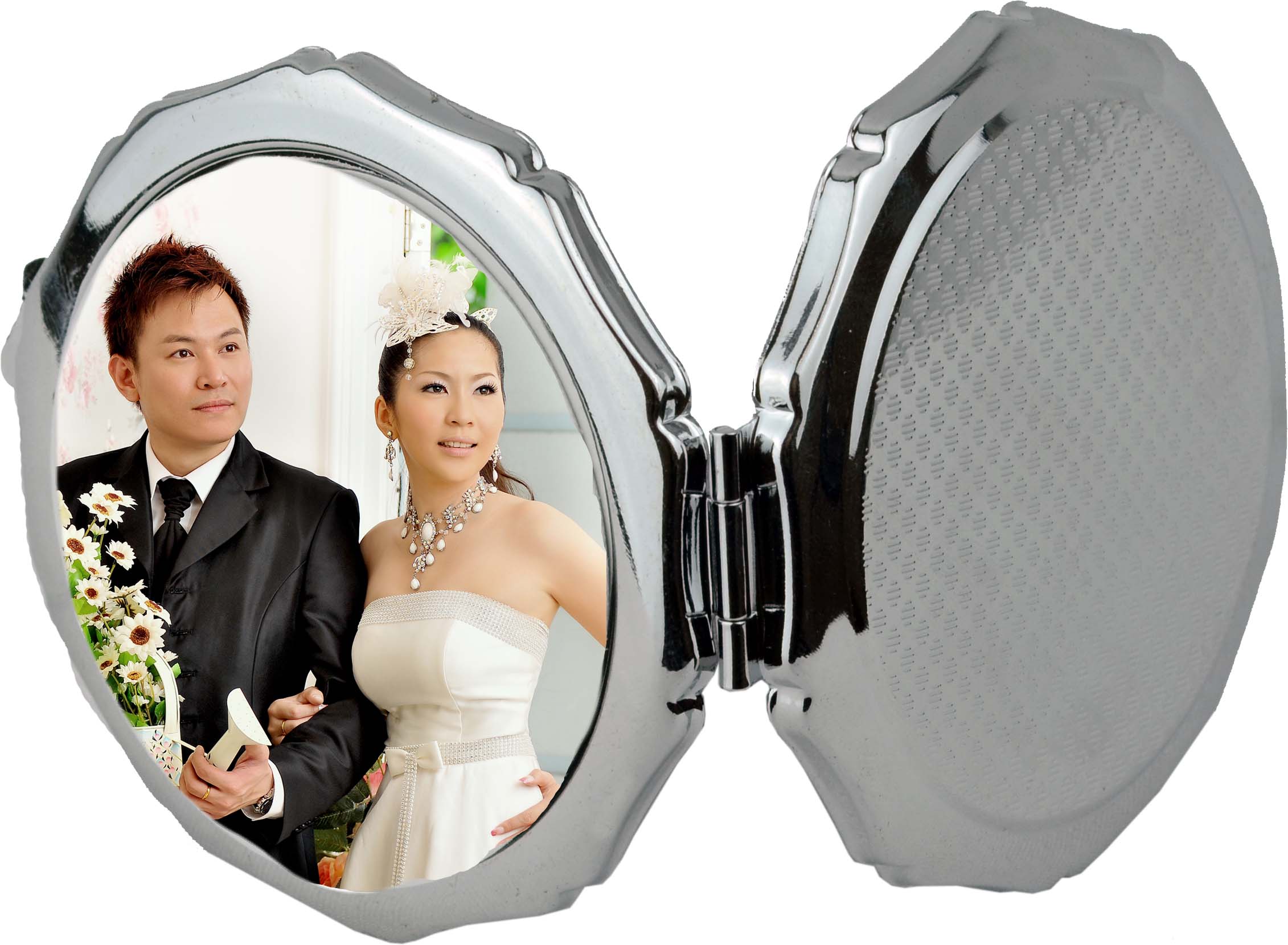 Cosmetic Mirror With Happy Moment