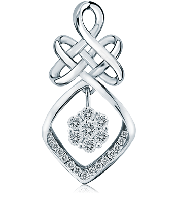 Fiore Collection - Diamonds Pendant