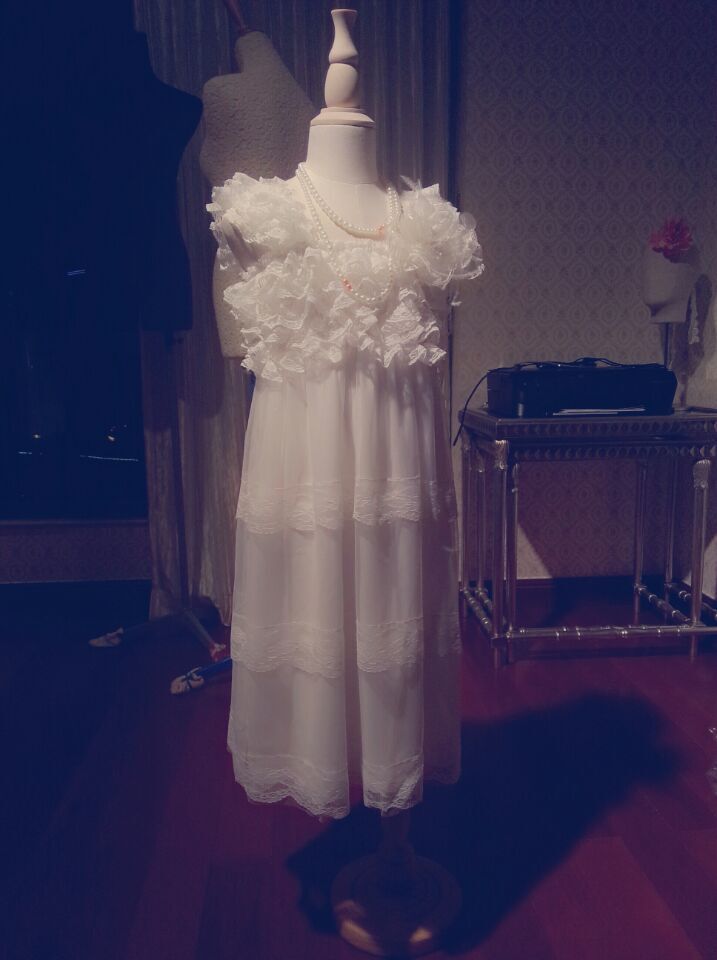 Flower girl chiffon dress