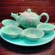 Chinese Tea Pot (Cha Ju - Qing Ci Long Feng Qing + Ci Pan)